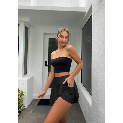 2-in-1 Flowy Mini Skirts